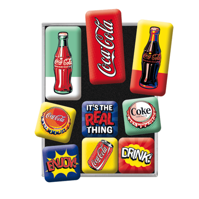 Hovedbilde Magnetsett - Coca Cola Pop Art