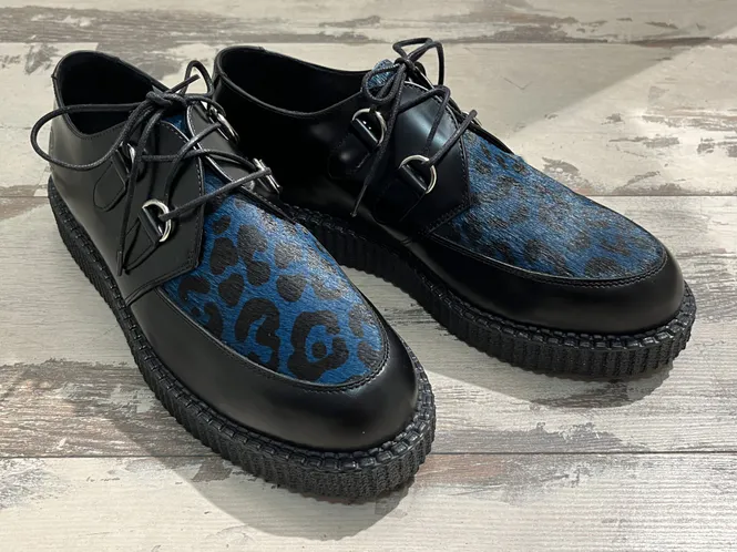 Hovedbilde Creeper Shoe - Harley - Blå Leopard