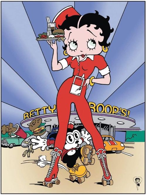 Hovedbilde Metallskilt - Betty Boop Diner 