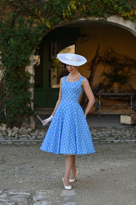 Hovedbilde H&R - Marlene Polka Dot Swingkjole