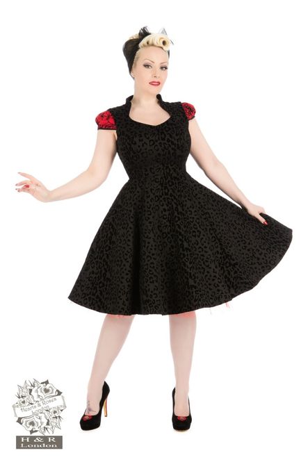 Hovedbilde H&R - Felina Leopard Flock Swingkjole