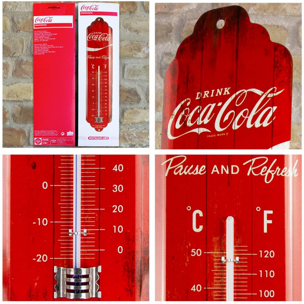 Termometer - Coca-Cola 1960s Red Wave