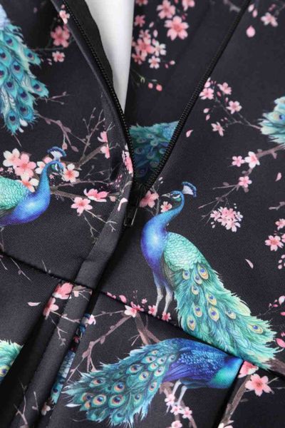Dolly & Dotty - Amanda Flared Peacock Kjole