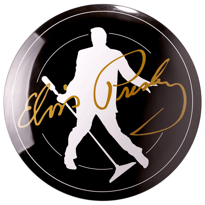 Hovedbilde Metallskilt - Button Elvis Signature