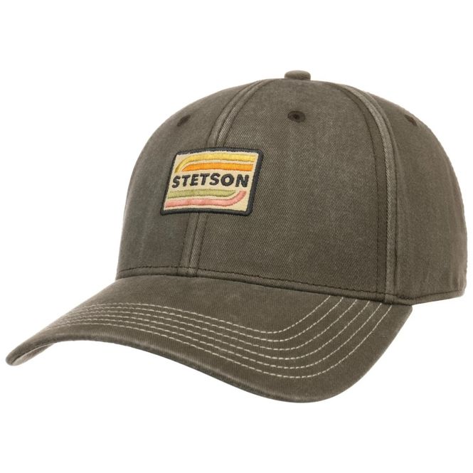 Main Image Stetson - Baseball Cap - Cotton - Brungrønn