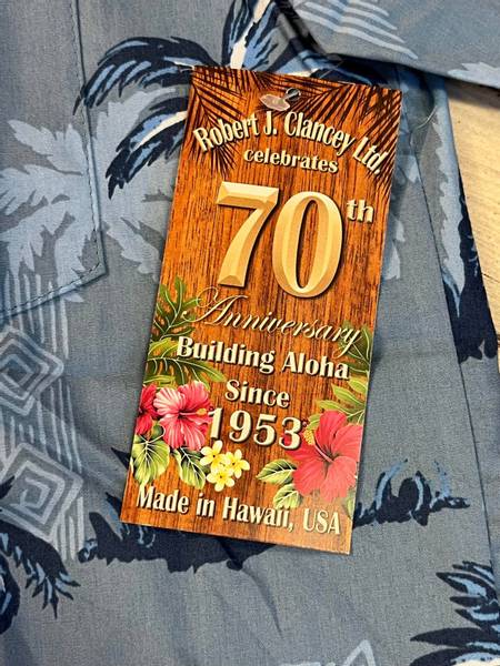 Hawaiiskjorte - Palmer - Blå