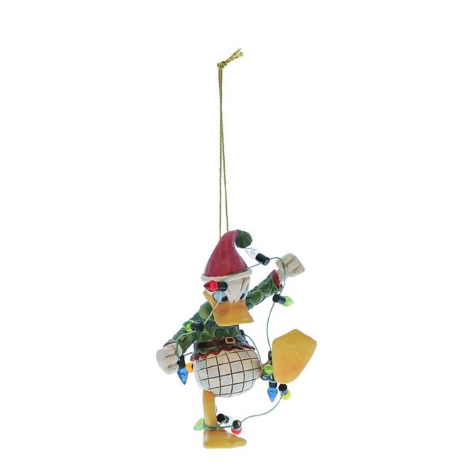 Hovedbilde Jim Shore - Ornament Donald Duck med Julelys