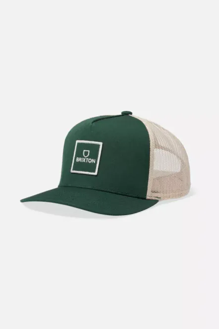 Main Image Brixton - Trucker Cap - Alpha Block Grønn/Creme