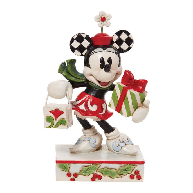 Hovedbilde Jim Shore - Minnie Mus Christmas med Pakke